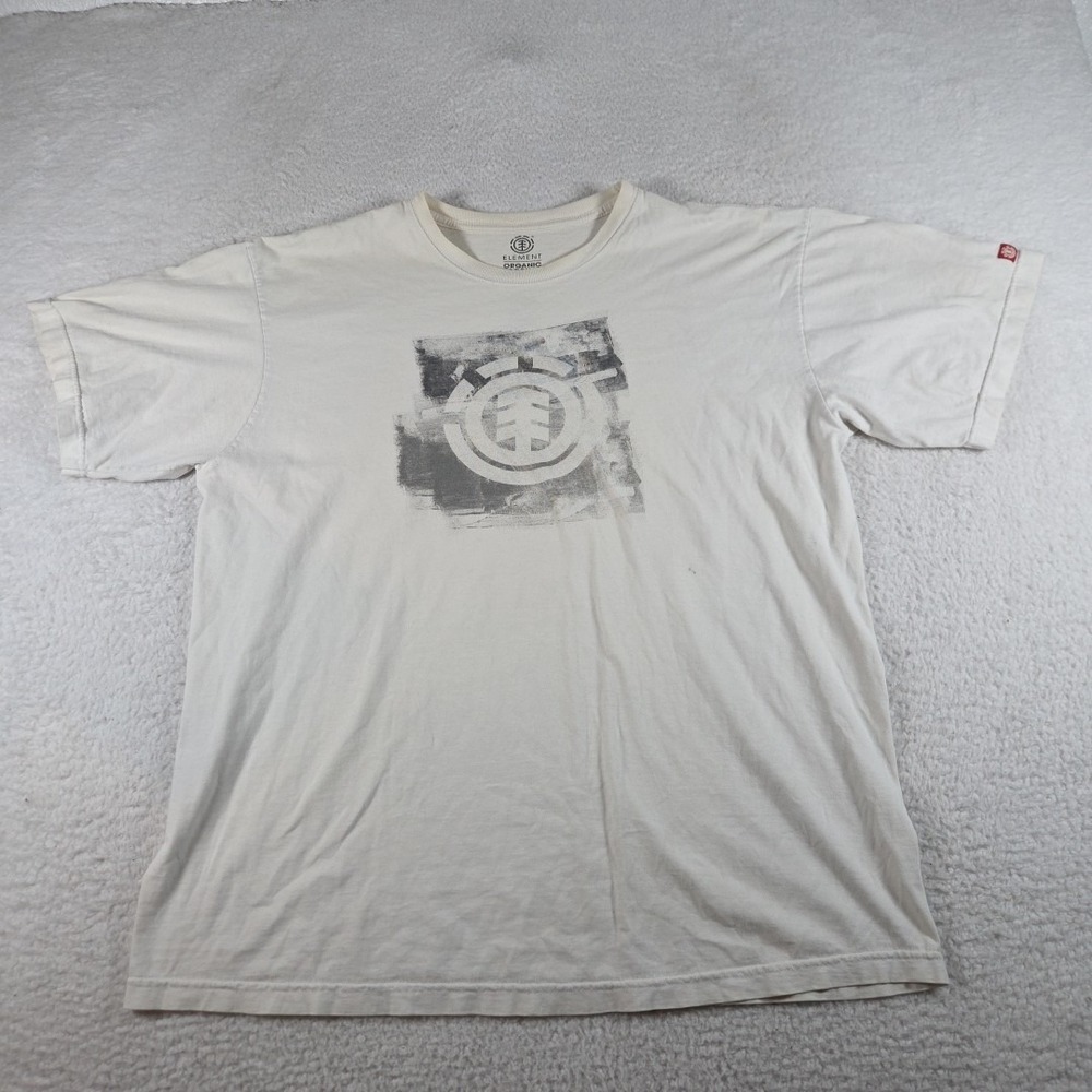Element Skateboarding T-Shirt‎ White Streetwear Size XXL Grunge Y2K